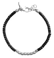 Bracciale Giovanni Raspini Granelli e Agata Nera in Argento Agata 11862L - 11862L